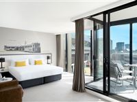 Peppers King With Balcony Bedroom-Peppers Docklands Melbourne