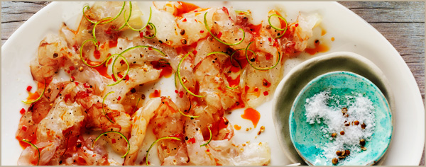 Prawn carpaccio Recipe