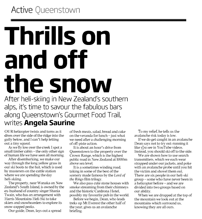 Sunday Telegraph Sydney, 9 September 2012