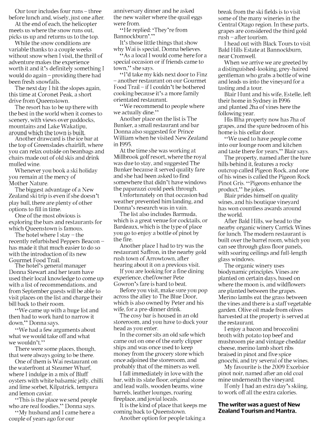 Sunday Telegraph Sydney, 9 September 2012
