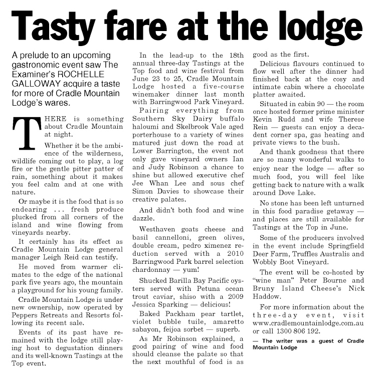 Launceston Examiner, 4 June 2012