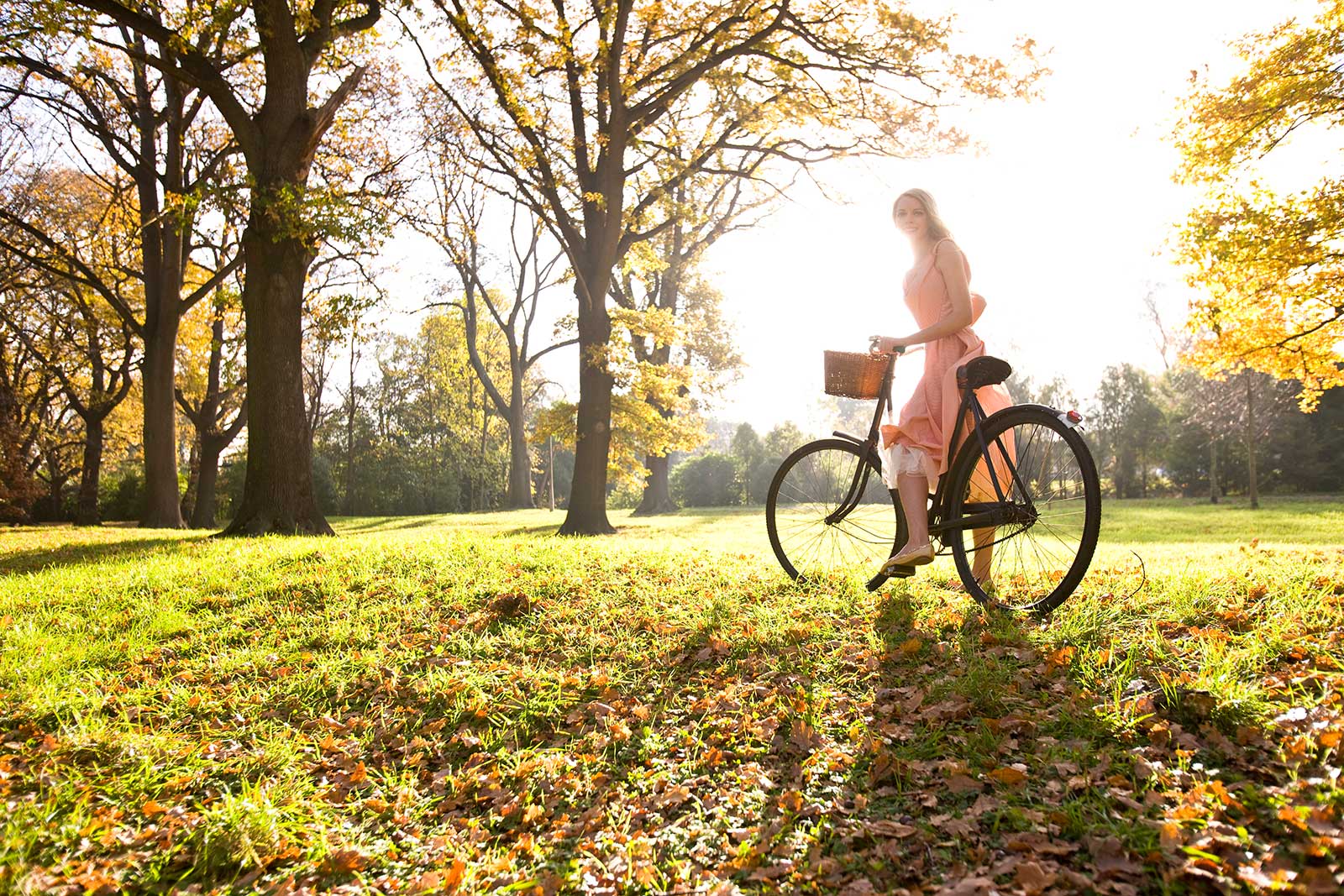 Cycling through Hagley Park